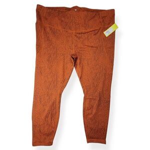 All In Motion Russet Snake Print  Leggings 4X